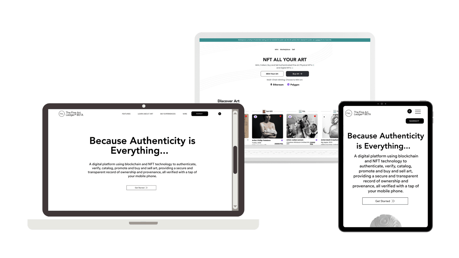 Client requirements for Fine Art Ledger platform