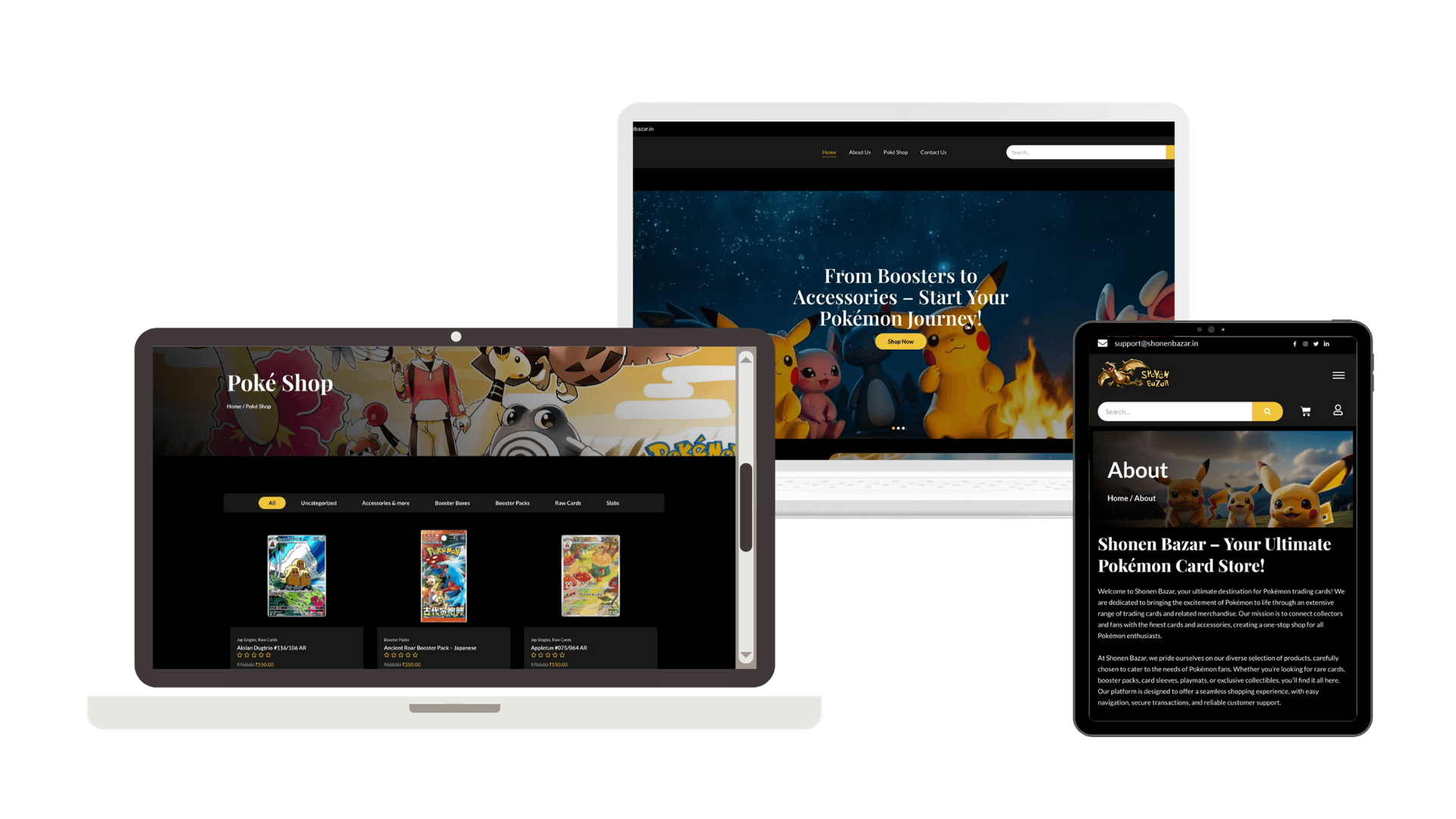 Client requirements for Shonen Bazar platform