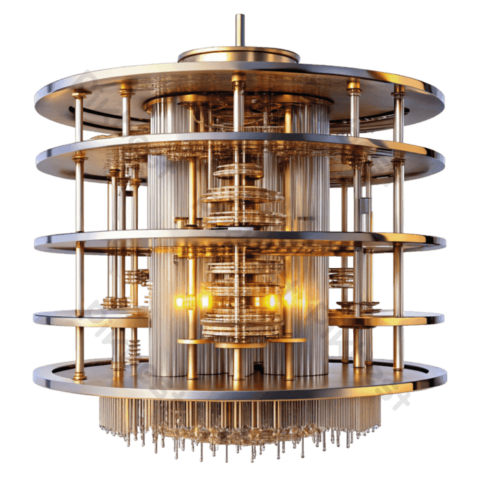 Quantum-secure blockchain architecture illustration